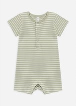 Colored Organics kid&#39;s mason striped romper in Mint - $40.00