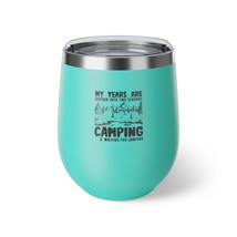 Personalised Camper Camping 12oz Insulated Beverage Bottle, Tumbler Cup,... - £26.85 GBP