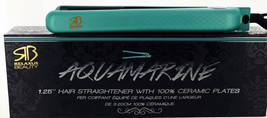 Relaxus Beauty Aquamarine Color 1.25&quot; Hair Straightener with 100% Cerami... - £35.82 GBP