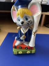 Vtg 1970s HOLIDAY FAIR Chalkware Mouse Graduation Diploma Gift Cute! - $296.00 MXN