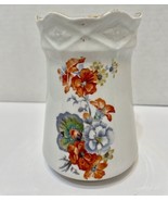 Vintage Burleigh Ware England Floral Vase 4.75 In Tall 3 in Diameter - £23.49 GBP