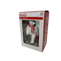 Coca Cola Polar Bear Mascot Coke 3 in Christmas Tree Ornament Holiday Kurt Adler - £9.78 GBP