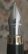Sheaffer Fountain Pen Brushed Chrome Medium Nib With 3 Refills - $14.99