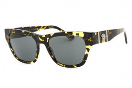 VERSACE VE4457 542887 Yellow Spotted Havana / Dark Grey 55-18-145 Sungla... - £126.59 GBP