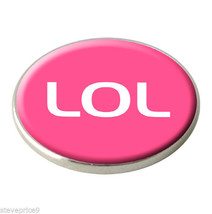&quot; LOL &quot; LAUGH OUT LOUD CRESTED PINK GOLF BALL MARKER. - $2.61