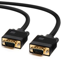 Cmple - VGA SVGA Cable Gold Plated Connectors Male to Male Support Full ... - £18.86 GBP