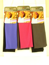 SCUNCI EVERYDAY &amp; ACTIVE SPORTY HEAD BANDS - 2 PCS. (39938-W) - £6.25 GBP