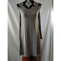 TMG New York Womens Gray Marled Cold Shoulder A-Line Knit Dress Medium R... - $14.85