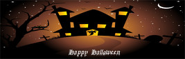 Halloween Banner H20-Digital ClipArt-Art Clip-Digital-Pumpkin-Bats-Ghost - $1.25