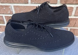 Men&#39;s  Cole Haan Wingtip Original Black Fabric Dress/Business Shoes Size... - $1,137.27 MXN