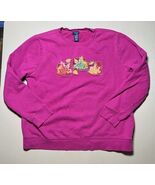 Basic Editions Sweatshirt Women’s L Mauve With Leaves - $354.49 MXN