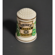 Vintage FP Heinz&#39;s 57 Sweet Pickles Porcelain Thimble Advertising Collec... - $11.87
