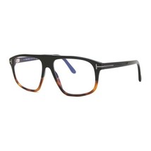 Tom Ford FT5901-B-N 056 Black/Havana/Clear Blue Light Block 55mm Eyeglas... - $192.07