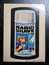 Topps Wacky Packages Rabid Shave 3rd Series 1973 Sticker Vintage Original - $21.68 CAD