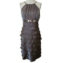 Brown Knee Length Cocktail Dress Size 8 - £42.52 GBP