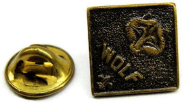 Vintage Gold Tone Boy Scouts of America Wolf Pin BSA Collectible - £9.93 GBP