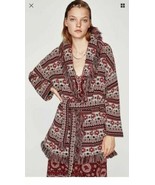 Zara WOMAN Tribal Print Navajo Jacquard Aztec Cardigan Coat Blogger SZ U... - €72,24 EUR