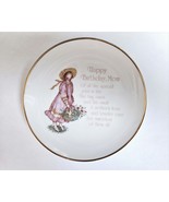 1978 Lasting Memories Happy Birthday Mom Collector Plate 6.25&quot; Holly Hob... - €14,29 EUR
