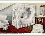 Martha Washington&#39;s Bedroom Mount Vernon Virginia VA UNP WB Postcard K2 - £2.43 GBP