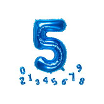 32in 5 Blue Foil Birthday Anniversary Party Celebration Balloon Brand New - $73.02 MXN