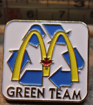 McDonalds Green Team Recycle Reduce Reuse Collectible Pinback Pin Button - £10.28 GBP