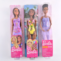 Lot of 3 Mattel Barbie 11.5&quot; Dolls (Ballerina, Fashion Doll, Beach Barbie) - £11.19 GBP