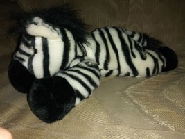 BJ Toy Co Zebra Beanbag Plush 13&quot; White Black Stripes Stuffed Animal Ages 3+... - £14.78 GBP