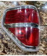 2009-2014 Ford F-150 Tail Lights Pair LH+RH OEM FoMoCo Red/Clear Used - $128.69