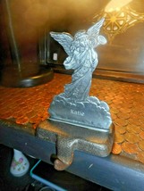 Stocking Holder 2000 ESL Pewter Metal ANGEL Hanger Personalized w KATIE as name - £13.66 GBP