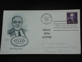 1960 John Foster Dulles First Day Issue Envelope 4 cent Stamp US Secy of... - $2.50
