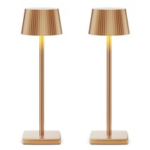 2 Packs Cordless Table Lamps, Rechargeable Cordless Led Desk Lamp Minimalist 600 - £131.01 GBP