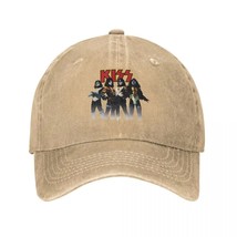 Kiss Throwback Pose Men Women Baseball Caps    Washed Hats Cap Retro Outdoor Wor - £84.89 GBP