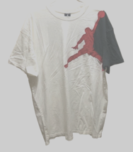 Air Jordan Vintage Y2K Red Black Embroidered Jumpman Logo White T-Shirt 2XL - $60.43