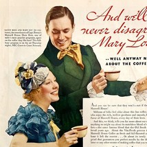 Maxwell House Coffee Mary Lou 1934 Advertisement Full Page Lithograph DWU1 - $742.28 MXN