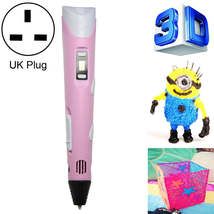 Hand-held 3D Printing Pen, UK Plug (Pink) - £22.92 GBP