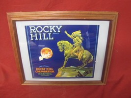 Framed Vintage Rocky Hill Oranges Crate Label - £22.87 GBP