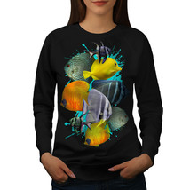 Wellcoda Ocean Fish Nature Womens Sweatshirt, Water Casual Pullover Jumper - £23.10 GBP+