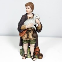 Kirkland Signature Nativity 7&quot; Shepherd &amp; Lamb Replacement Figure Details 75177 - £11.60 GBP