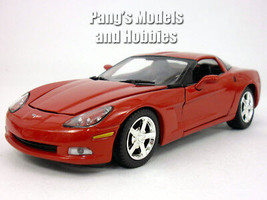 Chevrolet Corvette C6 (2005) 1/24 Scale Diecast Metal Model by MotorMax - RED - £25.62 GBP