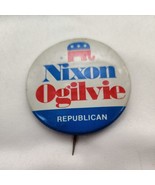 Vintage Nixon/Ogilvie Political Campaign 1.5&quot; Pinback Button - $8.90