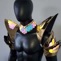 Burning Man Holographic Rave Gold Edge Reflective Dragon Scale Festival ... - £77.32 GBP