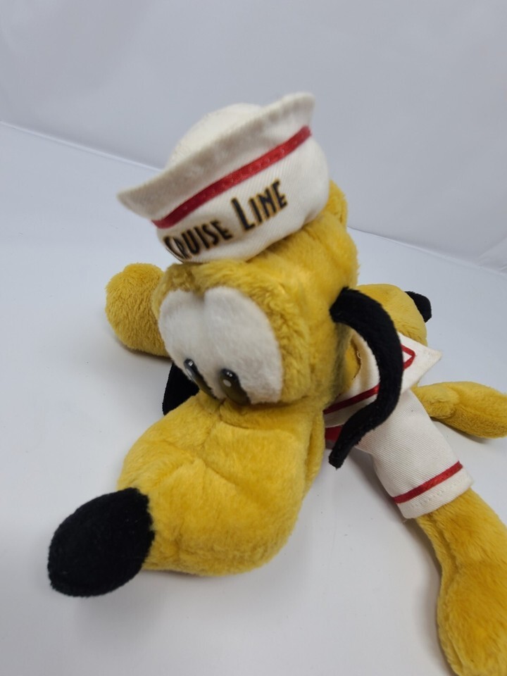 Disney Cruise Line 9" Pluto Sailor Plush Bean Bag Dog Item image 2