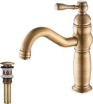Bathroom Vanity Faucet With Supply Hose Included, Ggstudy Single Handle One Hole - £68.88 GBP