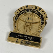 Houston Livestock Show And Rodeo Pin 1984 Youth Education Director Pin Badge - £26.47 GBP