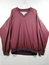 Vintage Izod Mens Nylon Shirt Windbreaker Sweatshirt Large Red Pullover ... - £11.79 GBP