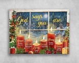 R christmas gift window decor god says you are unique special lovely strong chosen thumb155 crop