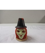 Vintage Gurley Halloween Large Witch Face Wax Candle 4.5&#39;&#39; tall - $749.37 MXN