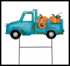 NEW Fall Harvest Metal Truck Yard Stake 15&quot; x 15&quot; - £7.98 GBP