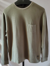 NWT Daniel Cremieux Dark Sage Green Pullover Thermal Shirt Mens XL Cotton - $24.74