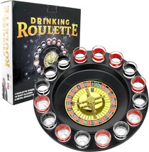 Shot Glass Roulette Ultimate Drinking Game for Adults 16pcs Red Black Set for Pa - £37.28 GBP